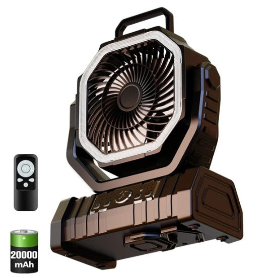 Ventilador portátil recargable con batería de 20000mAh