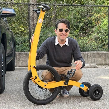 Bicicleta de pie plegable para Fitness