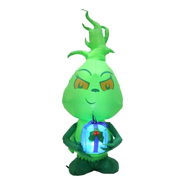 INFLABLE NAVIDEÑO GRINCH 1.22 M CON LUZ