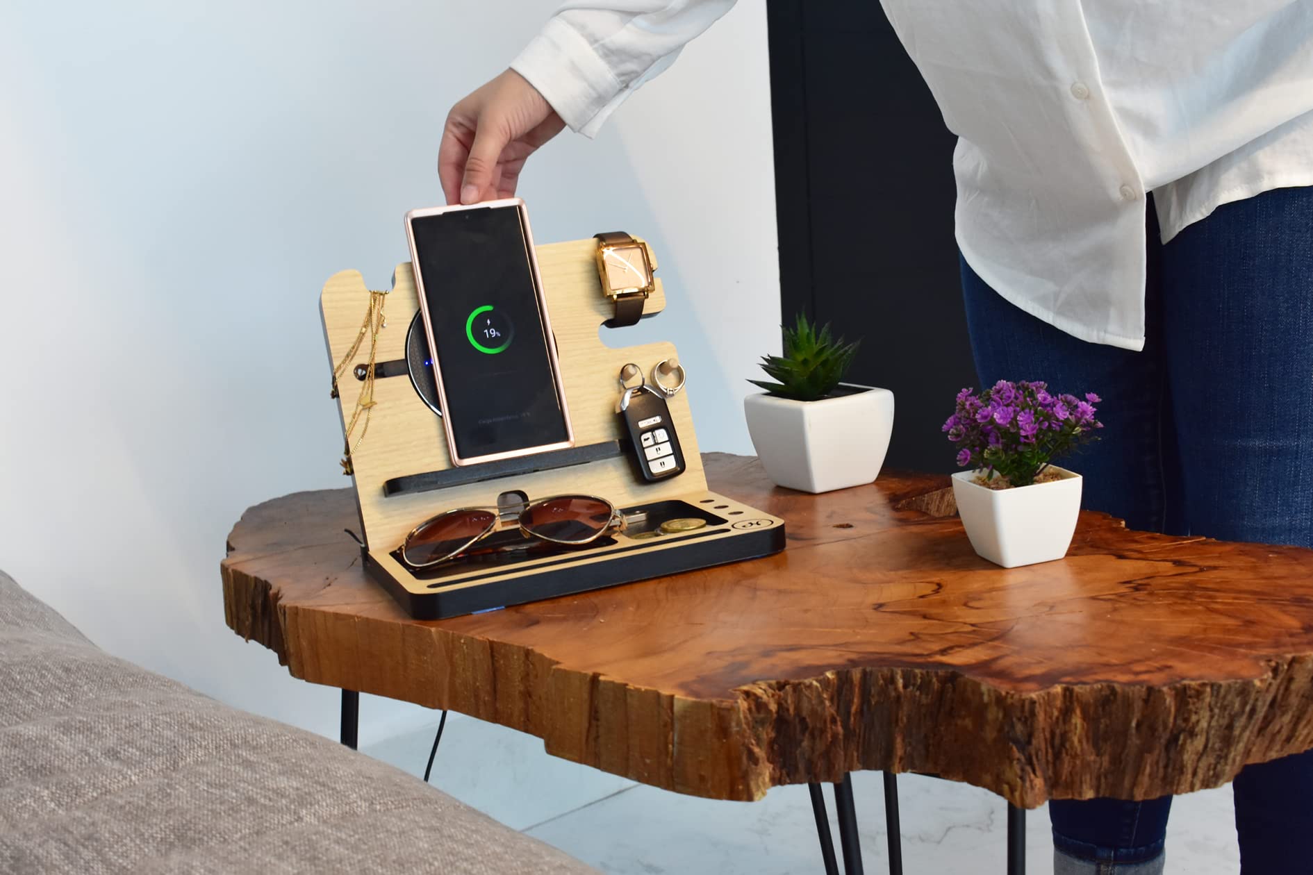 Regalo para hombre y mujer, organizador para celular