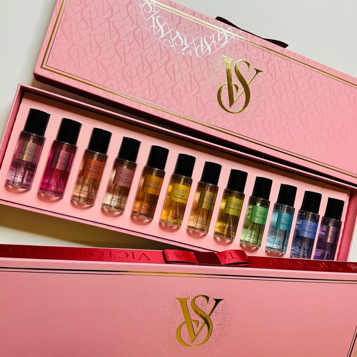 Body Mist Victorias Secret Set De Regalo 12 Piezas 75 Ml