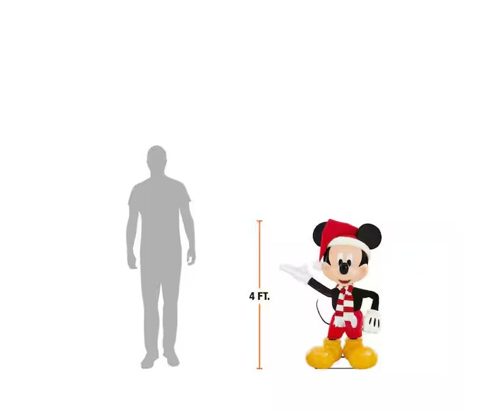 Mickey Mouse y Minnie Navidad Animatronic