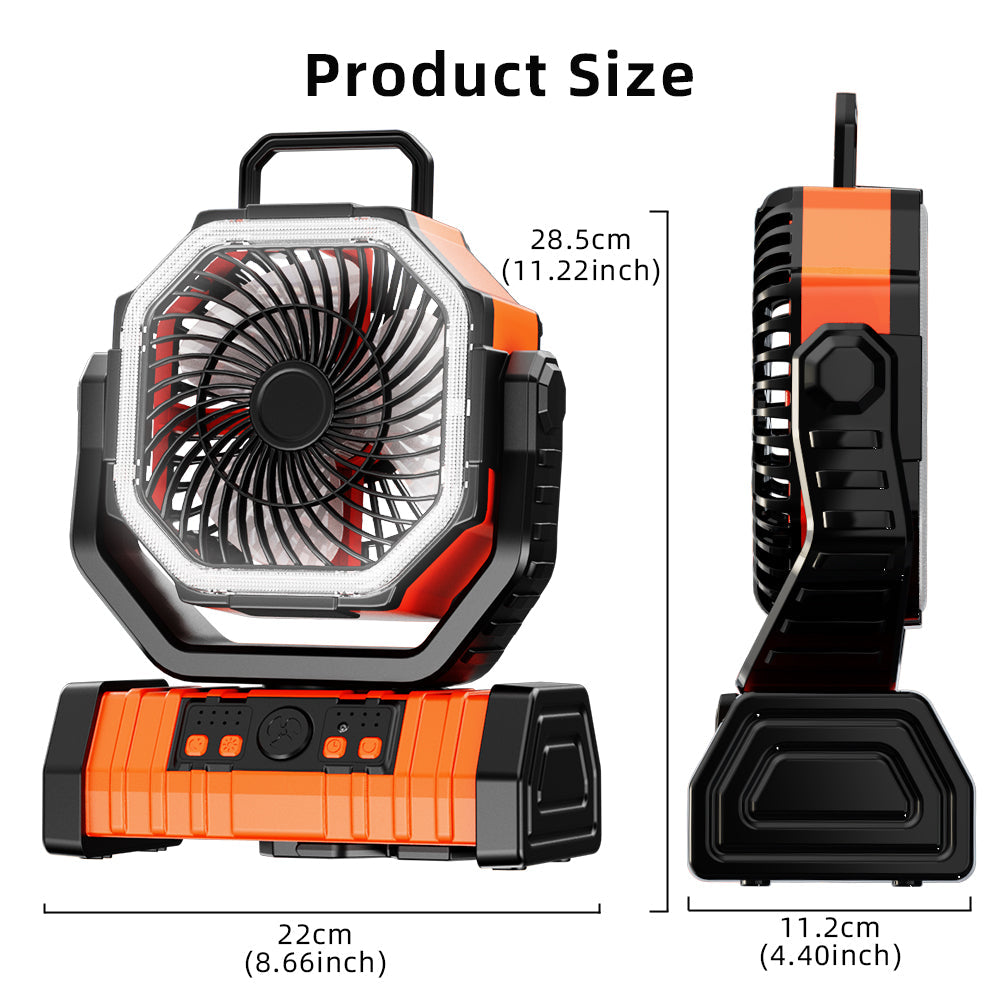 Ventilador portátil recargable con batería de 20000mAh