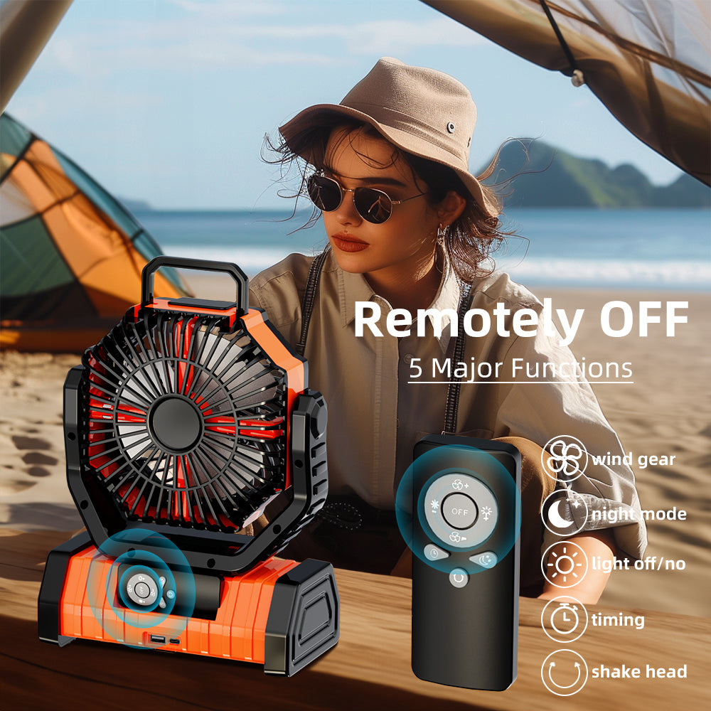 Ventilador portátil recargable con batería de 20000mAh