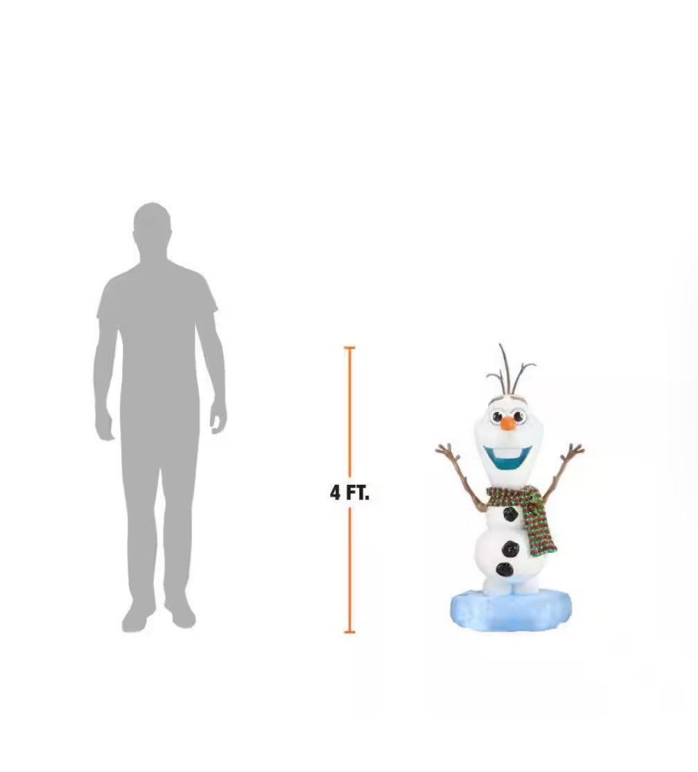 Olaf navideño animado LED de 4 pies